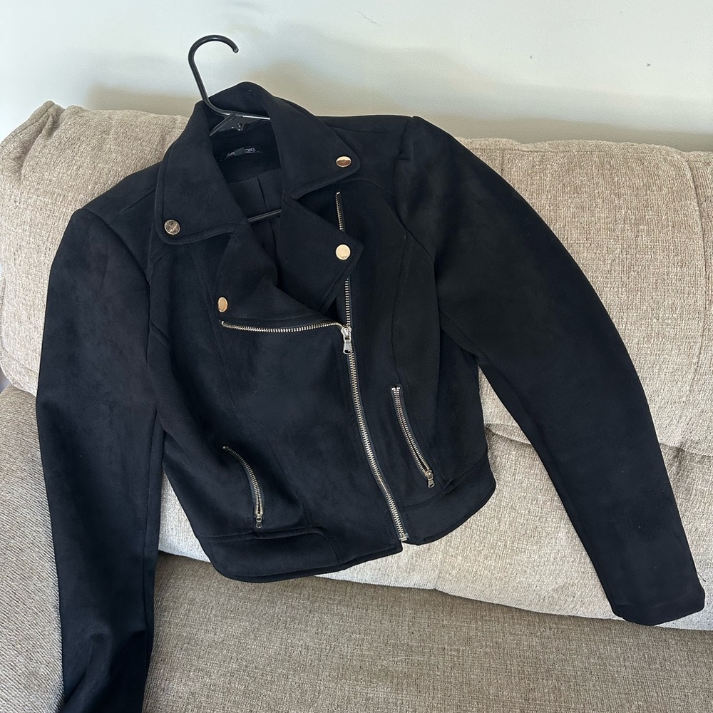 Women's Black Moto Jacket